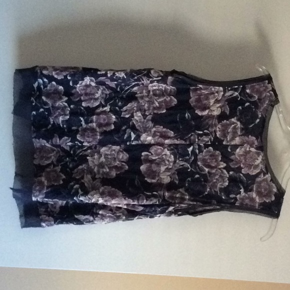 Simply Vera Hi-Lo Floral Top Size XL - Picture 2 of 4